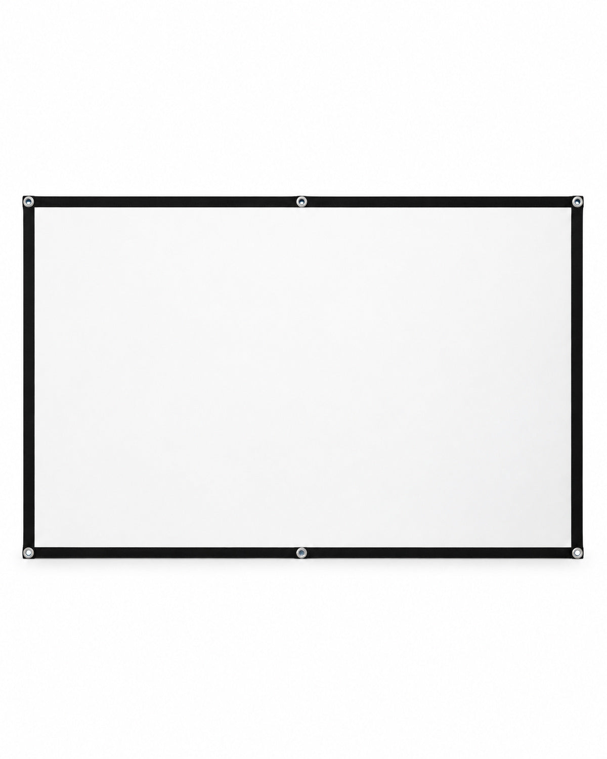 Pantalla de proyección blanca con borde negro – imagen 1