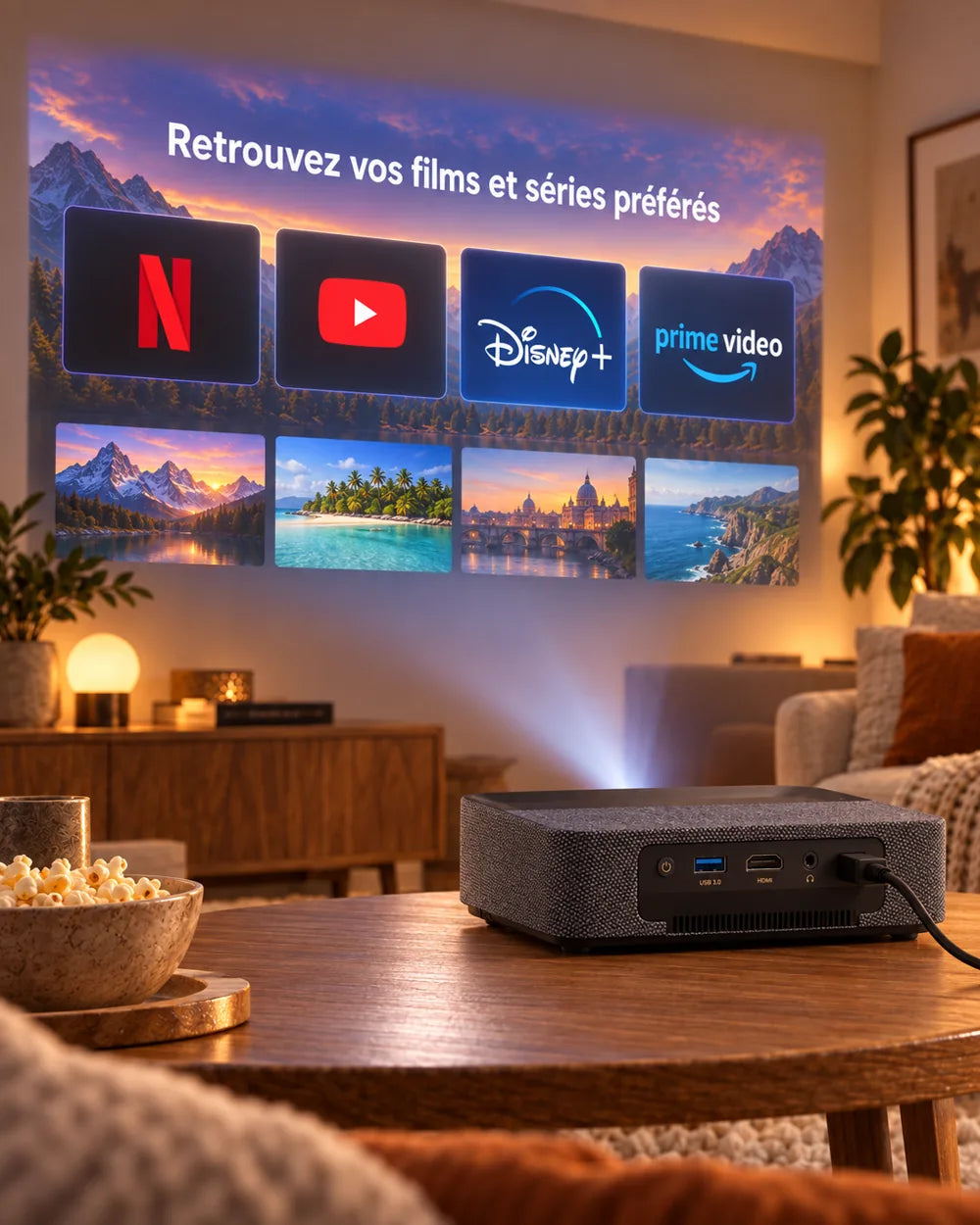 ProjektorLand Aura Laser – películas y series en pantalla grande