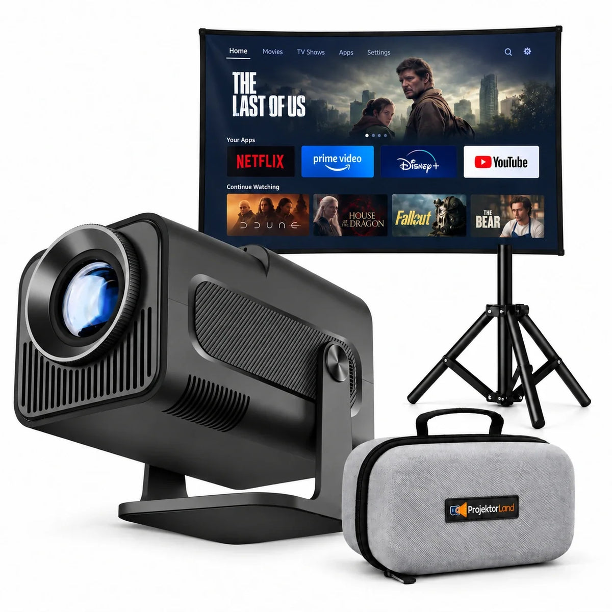 Miniproyector Nomad Mini – 300 lúmenes ANSI, HD 720p, Android 11, Wi-Fi 6, Bluetooth y giro de 180°