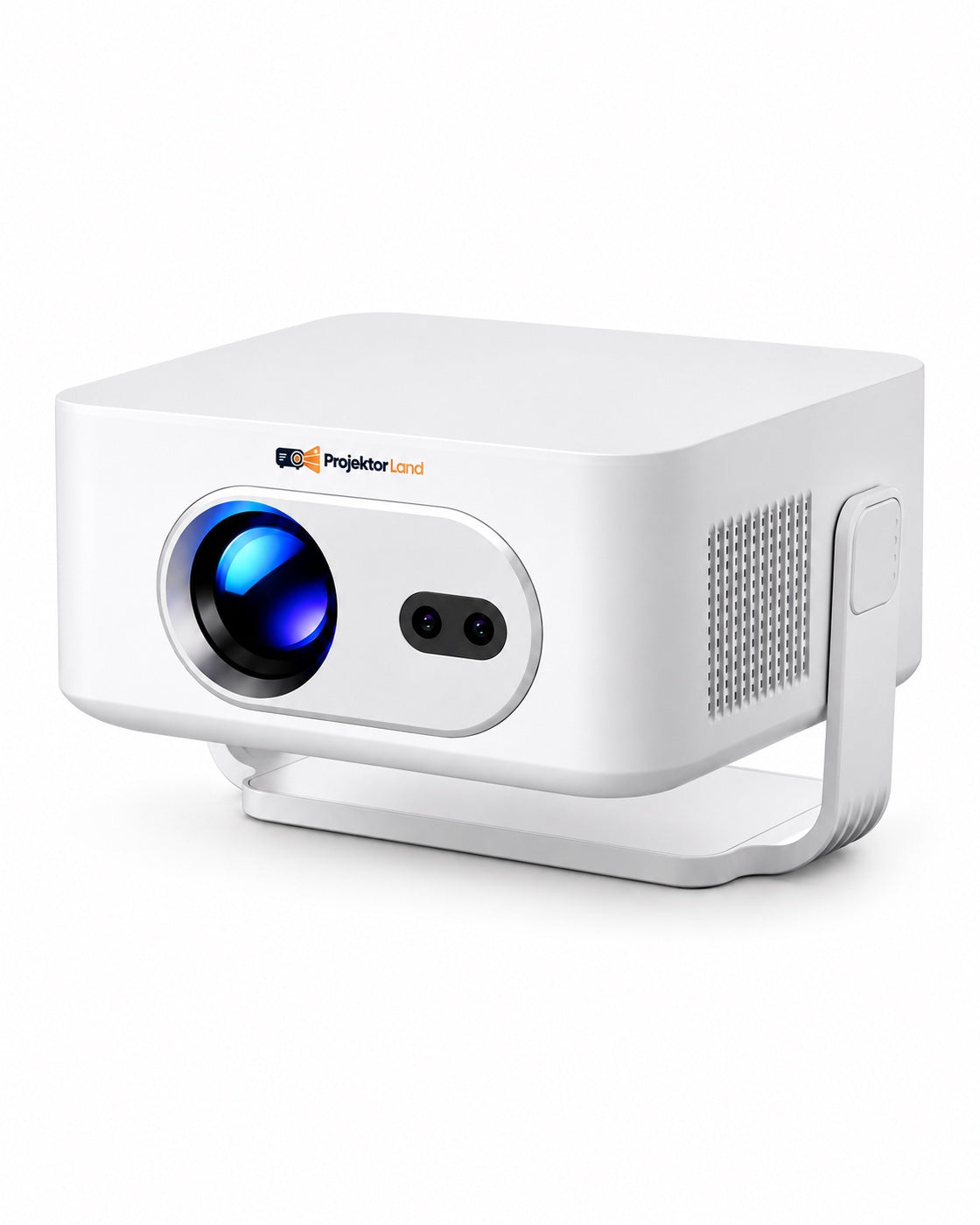 Projektorland Vista Max – vista del proyector con logotipo, formato vertical 4:5
