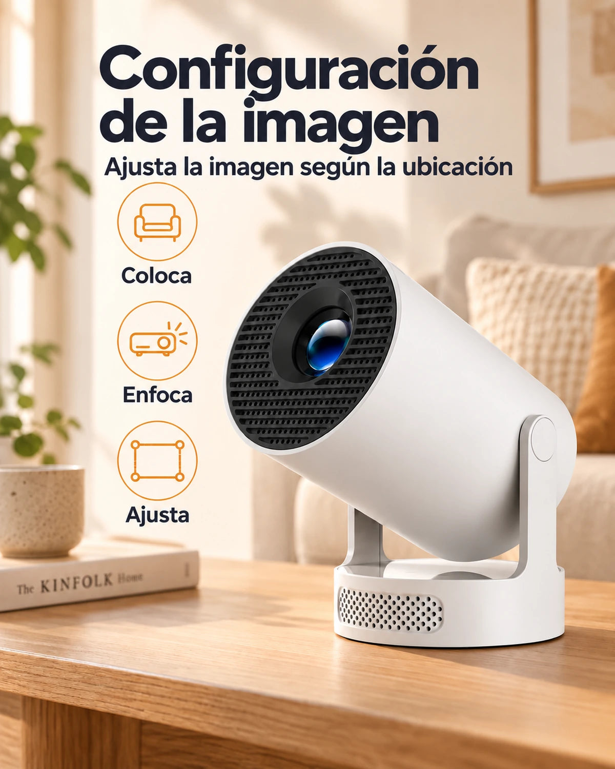 Proyector compatible con 4K, 330 lúmenes ANSI – Luma One, Wi-Fi 6 y Bluetooth 5.0